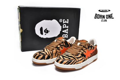 A Bathing Ape Bape SK8 Sta Black Orange