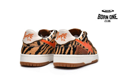 A Bathing Ape Bape SK8 Sta Black Orange