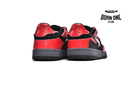 A Bathing Ape Bape SK8 Sta Black Red