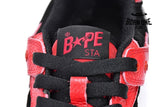 A Bathing Ape Bape SK8 Sta Black Red