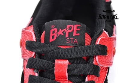 A Bathing Ape Bape SK8 Sta Black Red