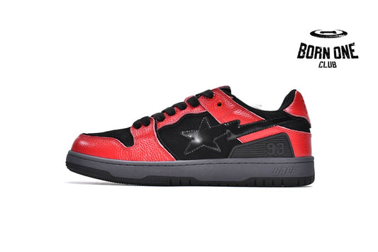 A Bathing Ape Bape SK8 Sta Black Red