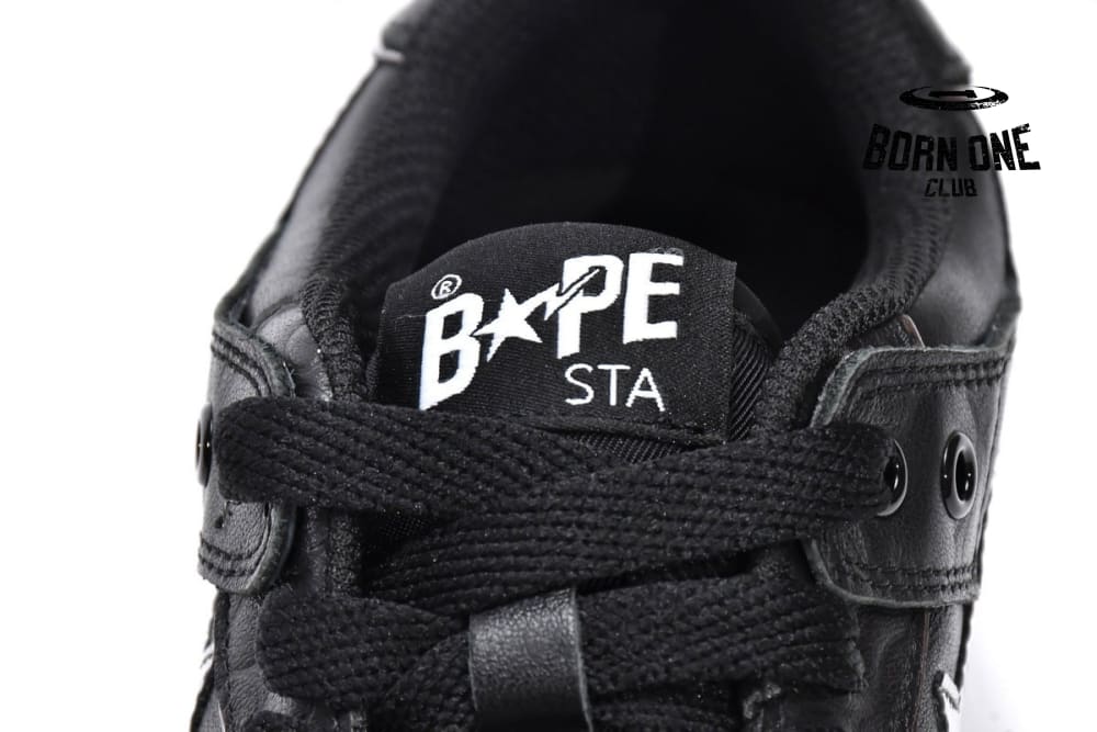 A Bathing Ape Bape SK8 Sta Black Silver