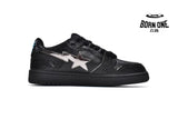 A Bathing Ape Bape SK8 Sta Black Silver