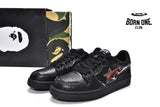 A Bathing Ape Bape SK8 Sta Black Silver