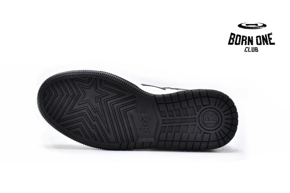 A Bathing Ape Bape SK8 Sta Black White