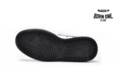 A Bathing Ape Bape SK8 Sta Black White