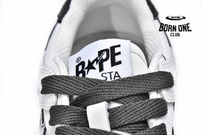 A Bathing Ape Bape SK8 Sta Black White