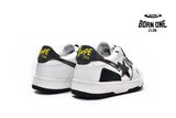 A Bathing Ape Bape SK8 Sta Black White