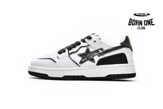 A Bathing Ape Bape SK8 Sta Black White