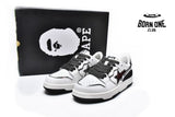 A Bathing Ape Bape SK8 Sta Black White