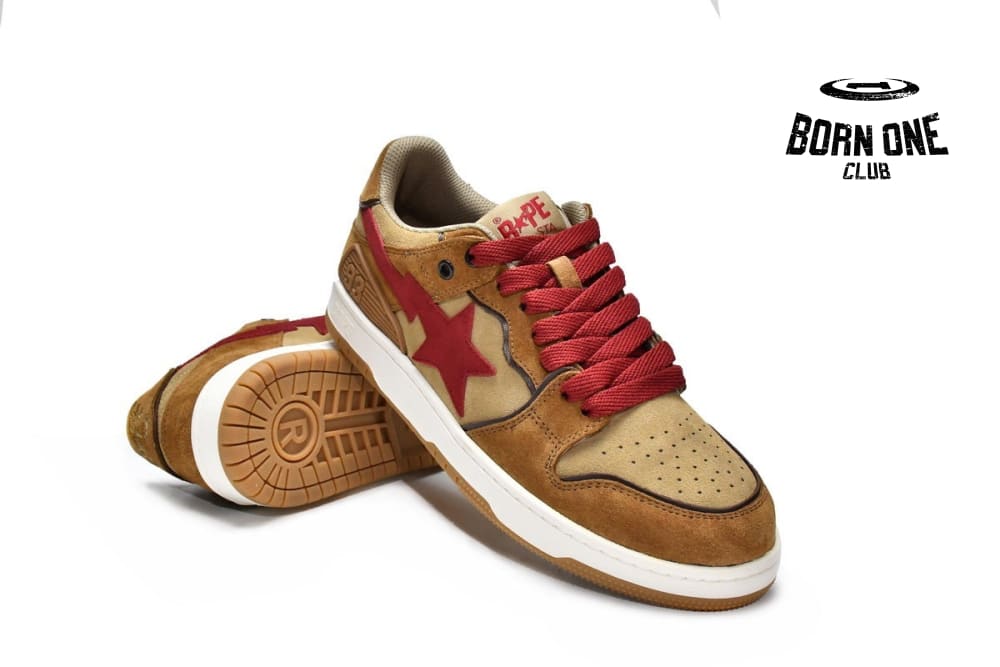 A Bathing Ape Bape SK8 Sta Brown