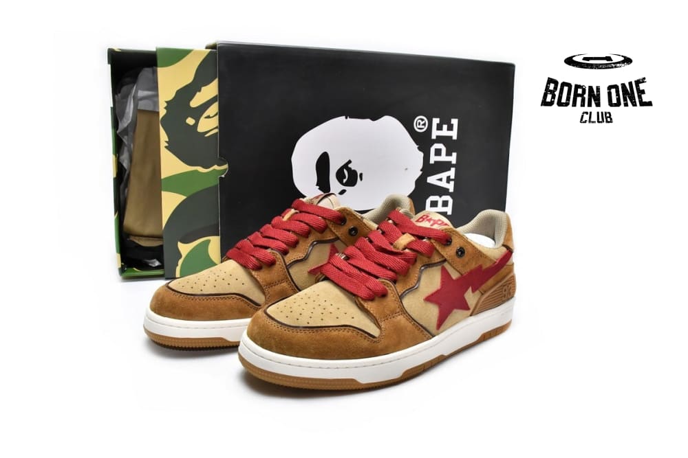 A Bathing Ape Bape SK8 Sta Brown