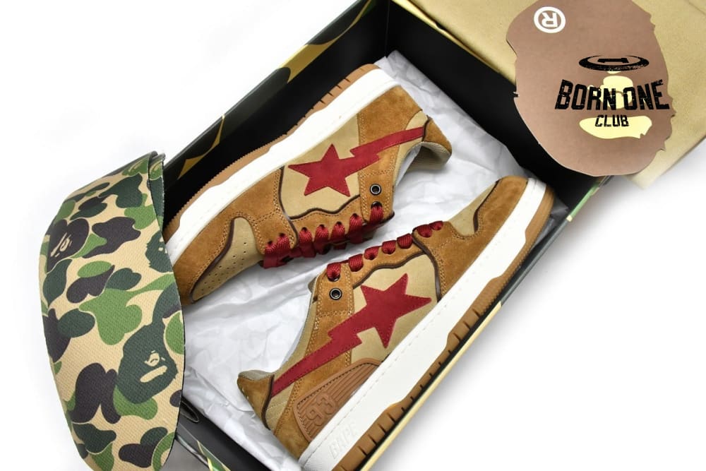 A Bathing Ape Bape SK8 Sta Brown
