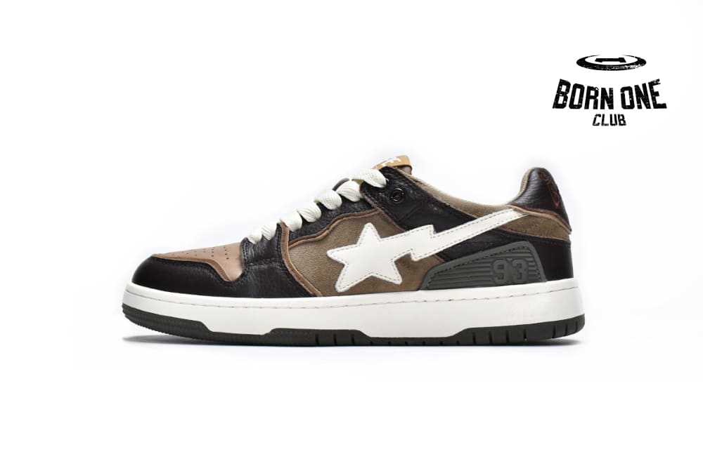 A Bathing Ape Bape SK8 Sta Brown Grey
