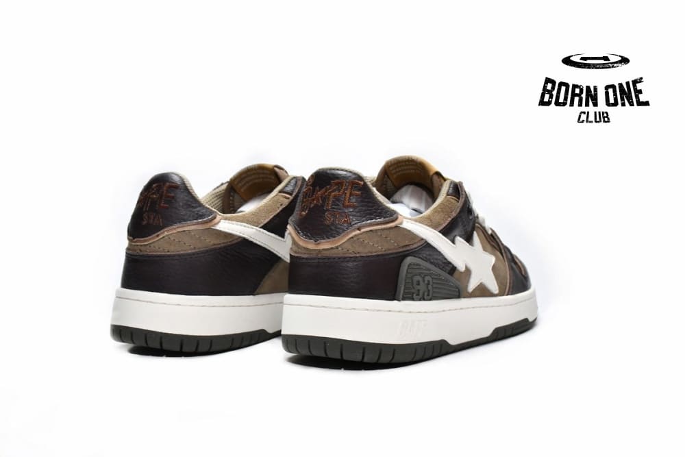 A Bathing Ape Bape SK8 Sta Brown Grey
