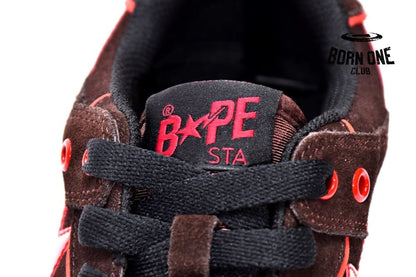 A Bathing Ape Bape SK8 Sta Brown Red