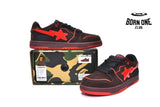 A Bathing Ape Bape SK8 Sta Brown Red