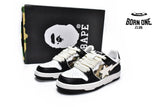A Bathing Ape Bape SK8 Sta Camo Black White