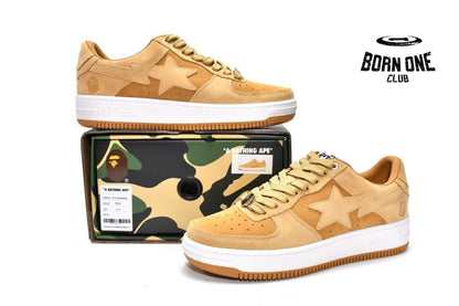 A Bathing Ape Bape SK8 Sta Earthy Yellow