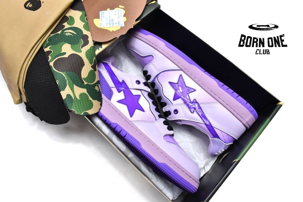 A Bathing Ape Bape SK8 Sta Gradient Purple