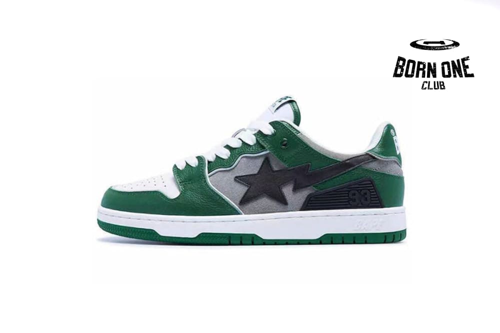 A Bathing Ape Bape SK8 Sta Green Grey 1I80-191-010