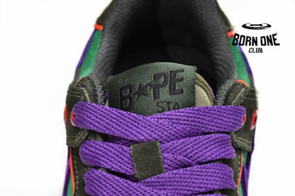 A Bathing Ape Bape SK8 Sta Green Purple