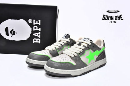 A Bathing Ape Bape SK8 Sta Grey Green