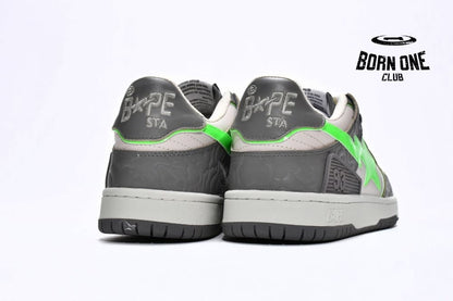 A Bathing Ape Bape SK8 Sta Grey Green