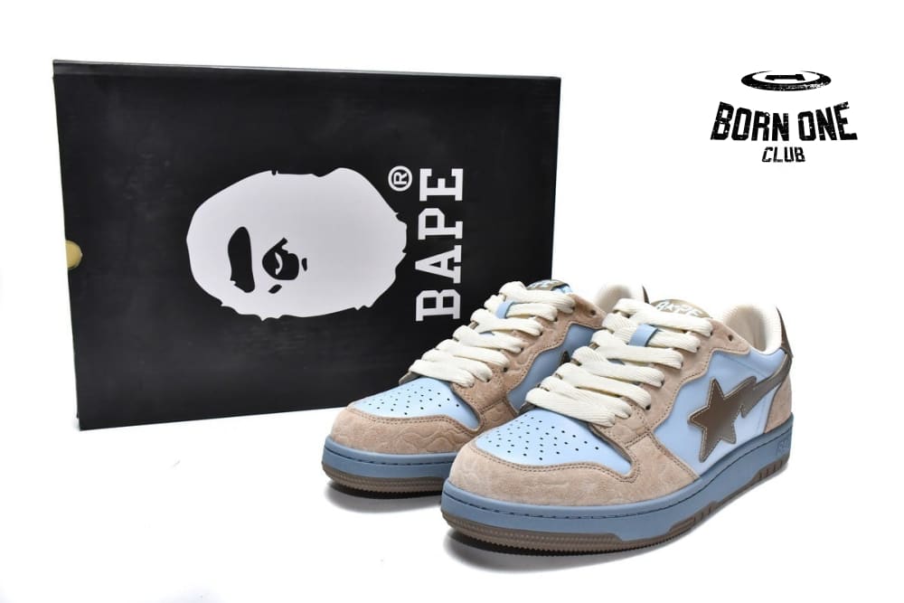 A Bathing Ape Bape SK8 Sta Light Blue