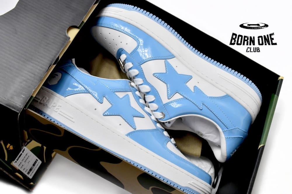 A Bathing Ape Bape Sk8 Sta Low Blue 1G70-109-0015