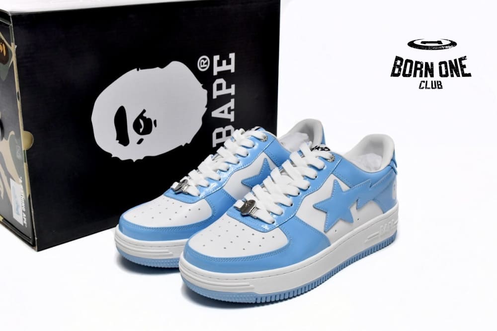 A Bathing Ape Bape Sk8 Sta Low Blue 1G70-109-0015