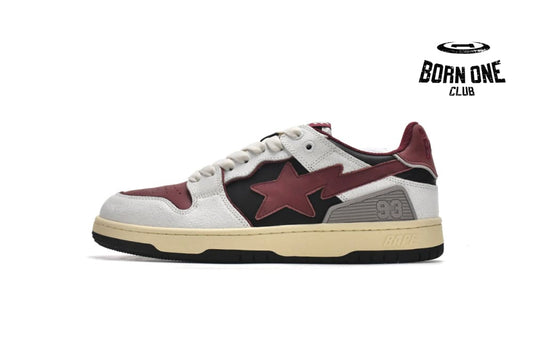 A Bathing Ape Bape Sk8 Sta Low Red Grey