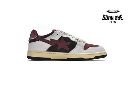 A Bathing Ape Bape Sk8 Sta Low Red Grey