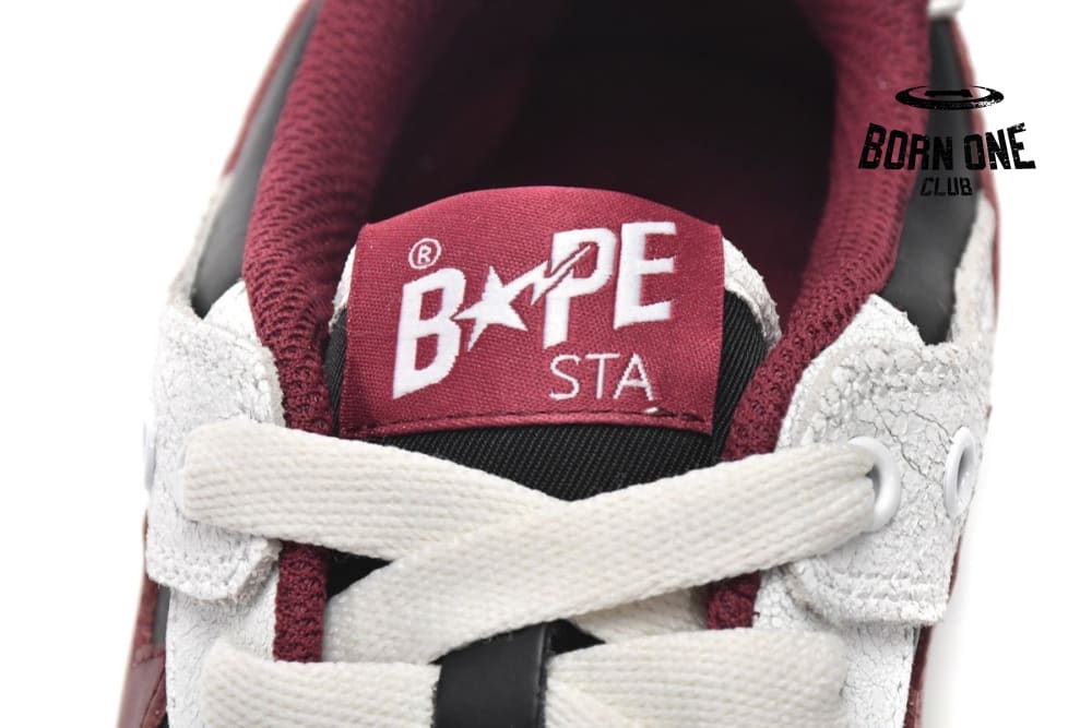 A Bathing Ape Bape Sk8 Sta Low Red Grey