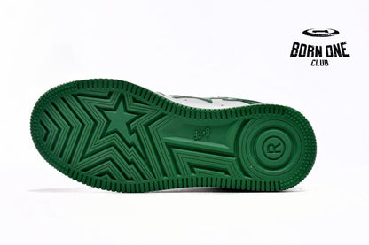A Bathing Ape Bape Sk8 Sta Low White Green 1G70-109-0015