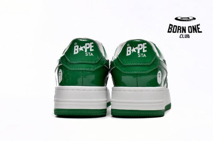 A Bathing Ape Bape Sk8 Sta Low White Green 1G70-109-0015