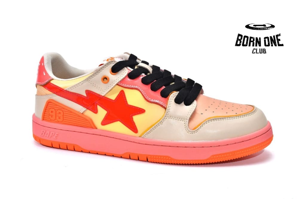 A Bathing Ape Bape Sk8 Sta Orange 1I30-191-003