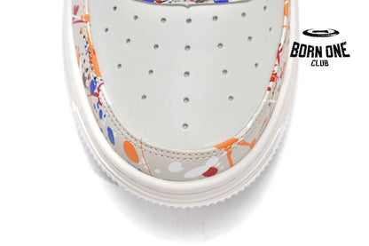 A Bathing Ape Bape SK8 Sta Paint Beige