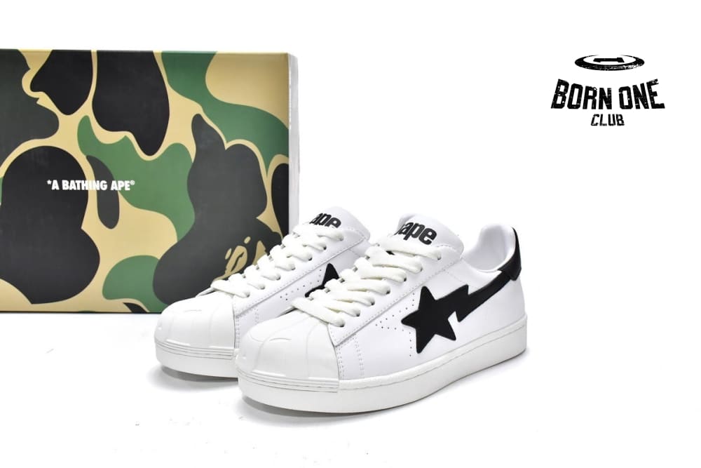 A Bathing Ape Bape SK8 Sta Shell Head White