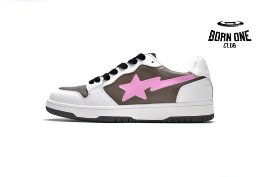 A Bathing Ape Bape SK8 Sta White Brown