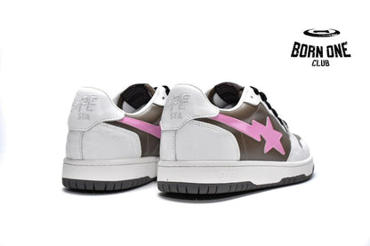 A Bathing Ape Bape SK8 Sta White Brown