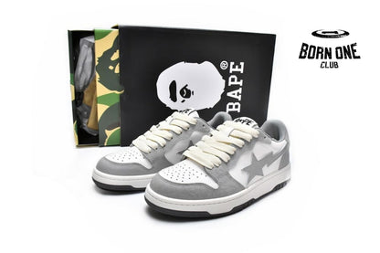 A Bathing Ape Bape SK8 Sta White Grey