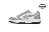 A Bathing Ape Bape SK8 Sta White Grey