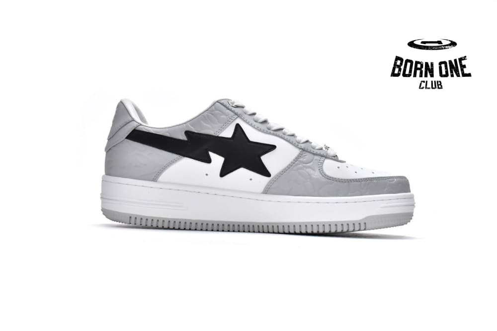 A Bathing Ape Bape SK8 Sta White Grey Black