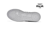 A Bathing Ape Bape SK8 Sta White Grey Black