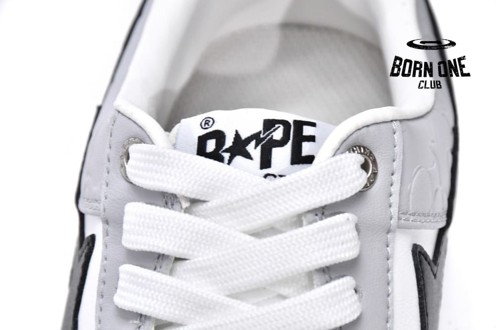 A Bathing Ape Bape SK8 Sta White Grey Black