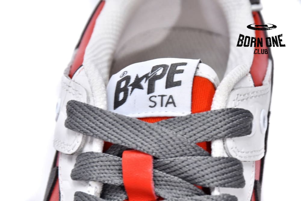 A Bathing Ape Bape SK8 Sta White Red