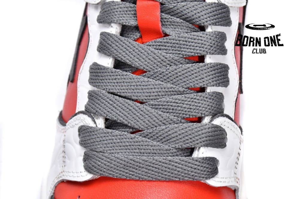 A Bathing Ape Bape SK8 Sta White Red