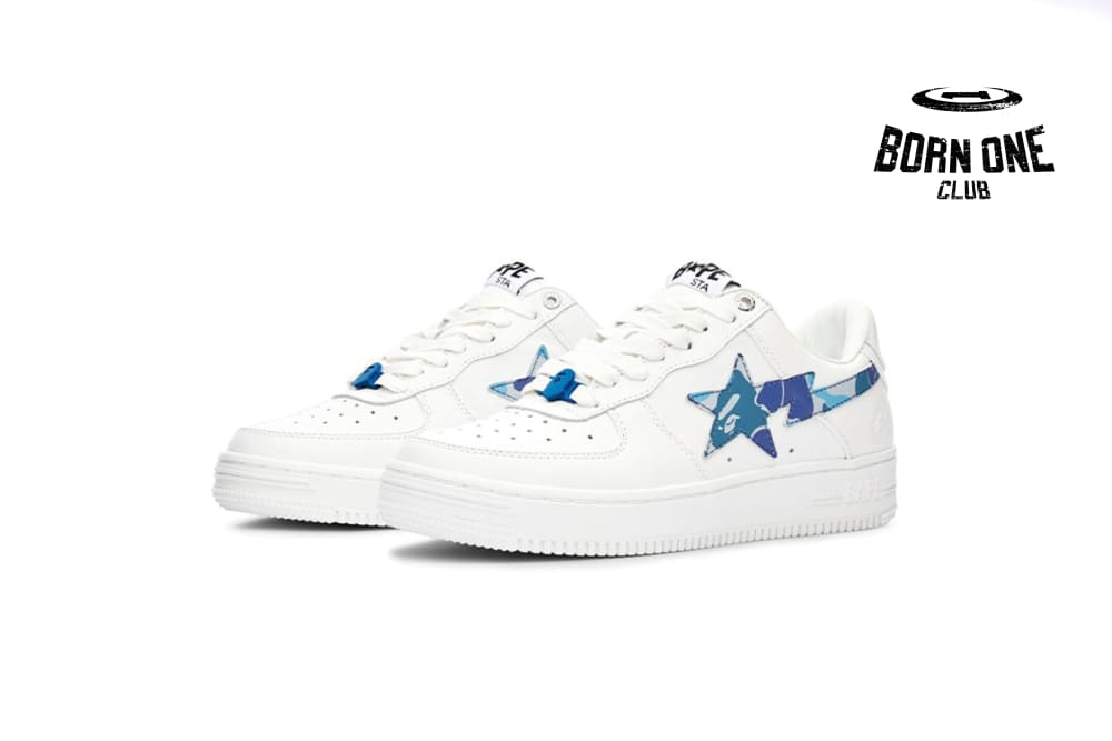 A Bathing Ape Bape Sta Low ABC Camo White Blue 1I70191005
